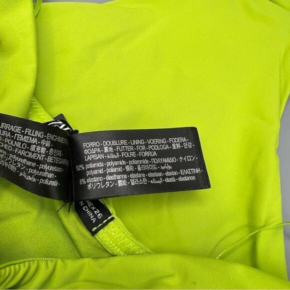 Zara Lime Green Bead Bandeau One Piece Swimsuit - Picture 5 of 5